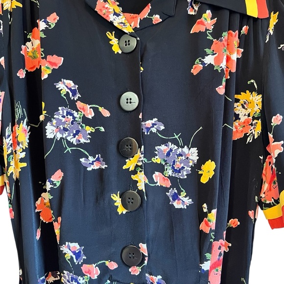 The Seamstress of Bloomsbury Roma Dress in Black Mayflower like new condition - Picture 10 of 16